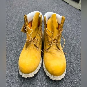 Timberland premium 6” boots w/ white sole-size 15